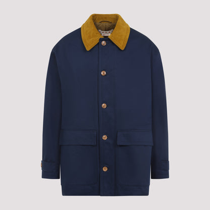 jacket with contrasting collar-image-1