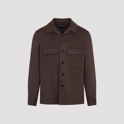 cashmere silk overshirt-image-1
