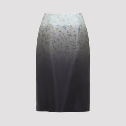 silk midi skirt-image-1