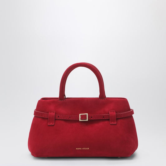 Le Cambon 25 red suede bag