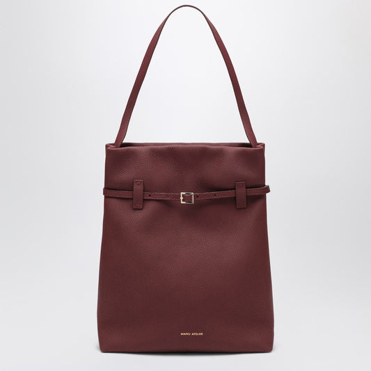 Tote Du Jour burgundy suede tote bag