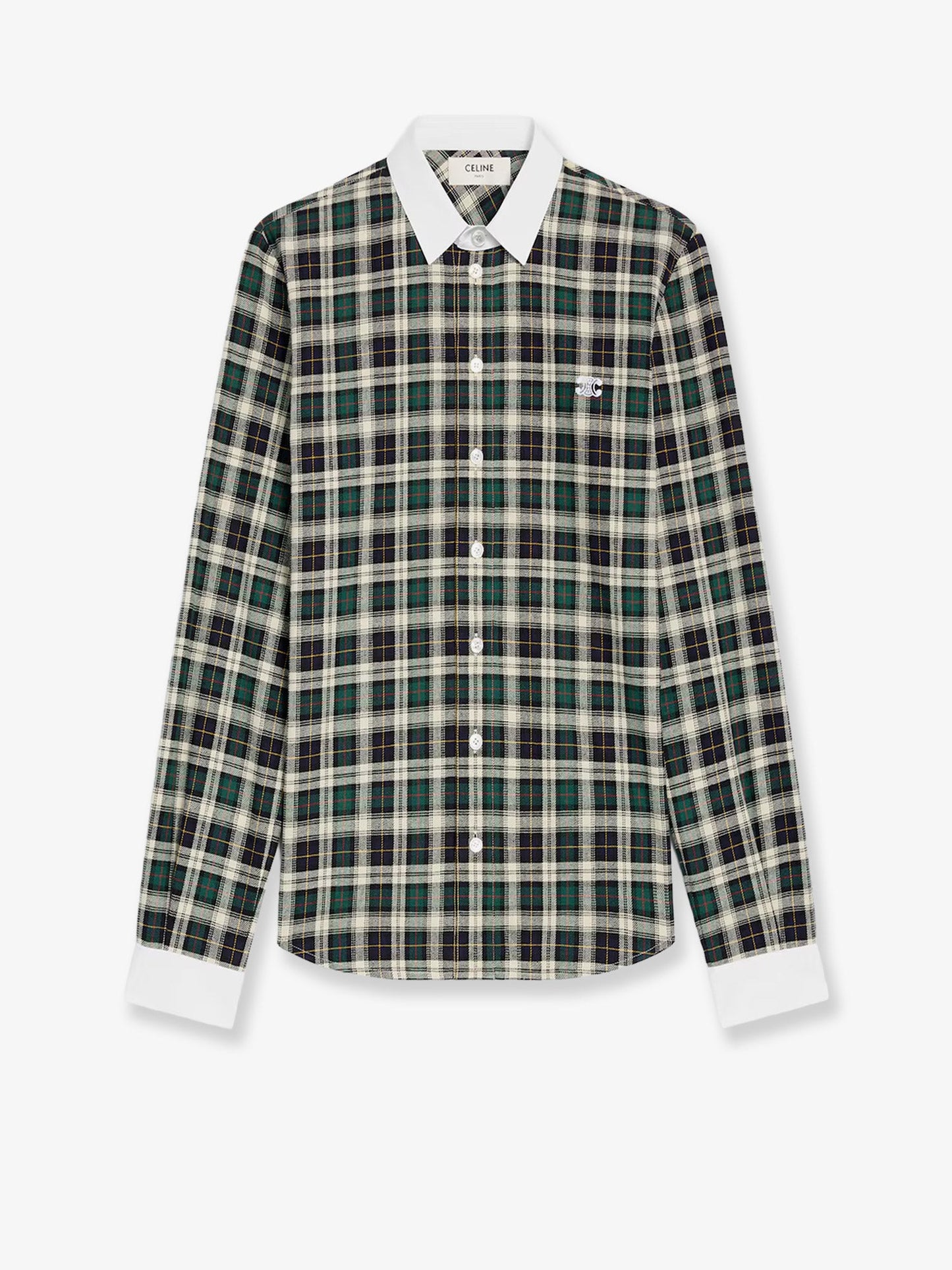celine-tartna-cotton-shirt