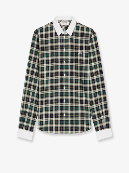 celine-tartna-cotton-shirt