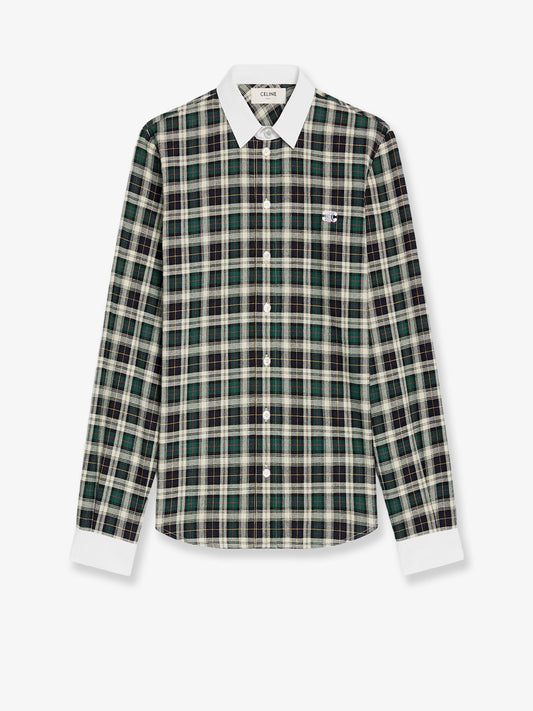 celine-tartna-cotton-shirt