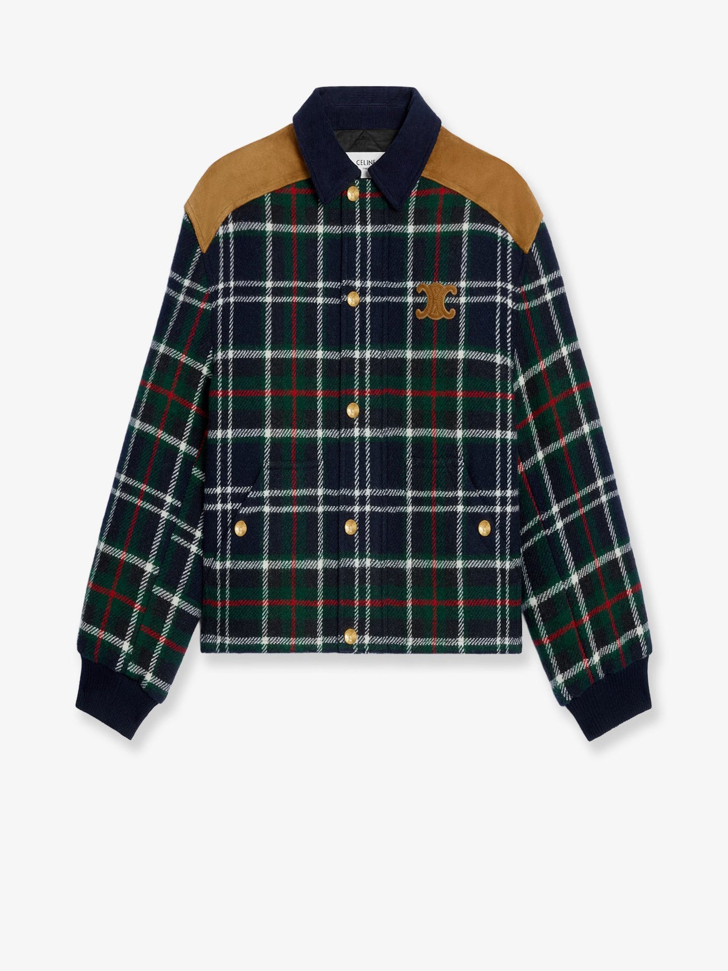 celine-tartan-wool-jacket-with-suede-inserts