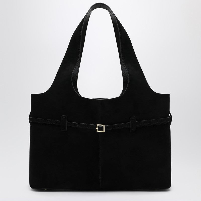 Black Cambon Cabas bag in suede leather
