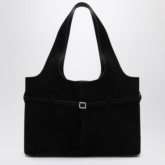Black Cambon Cabas bag in suede leather