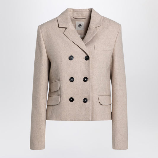 Mille Beige Double-breasted Jacket