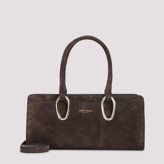 suede calf leather shoulder bag-image-1