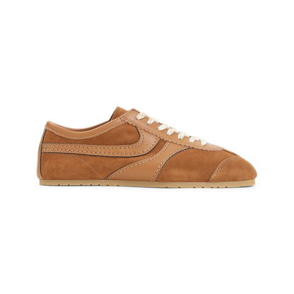 Brown Calf Leather Sneakers
