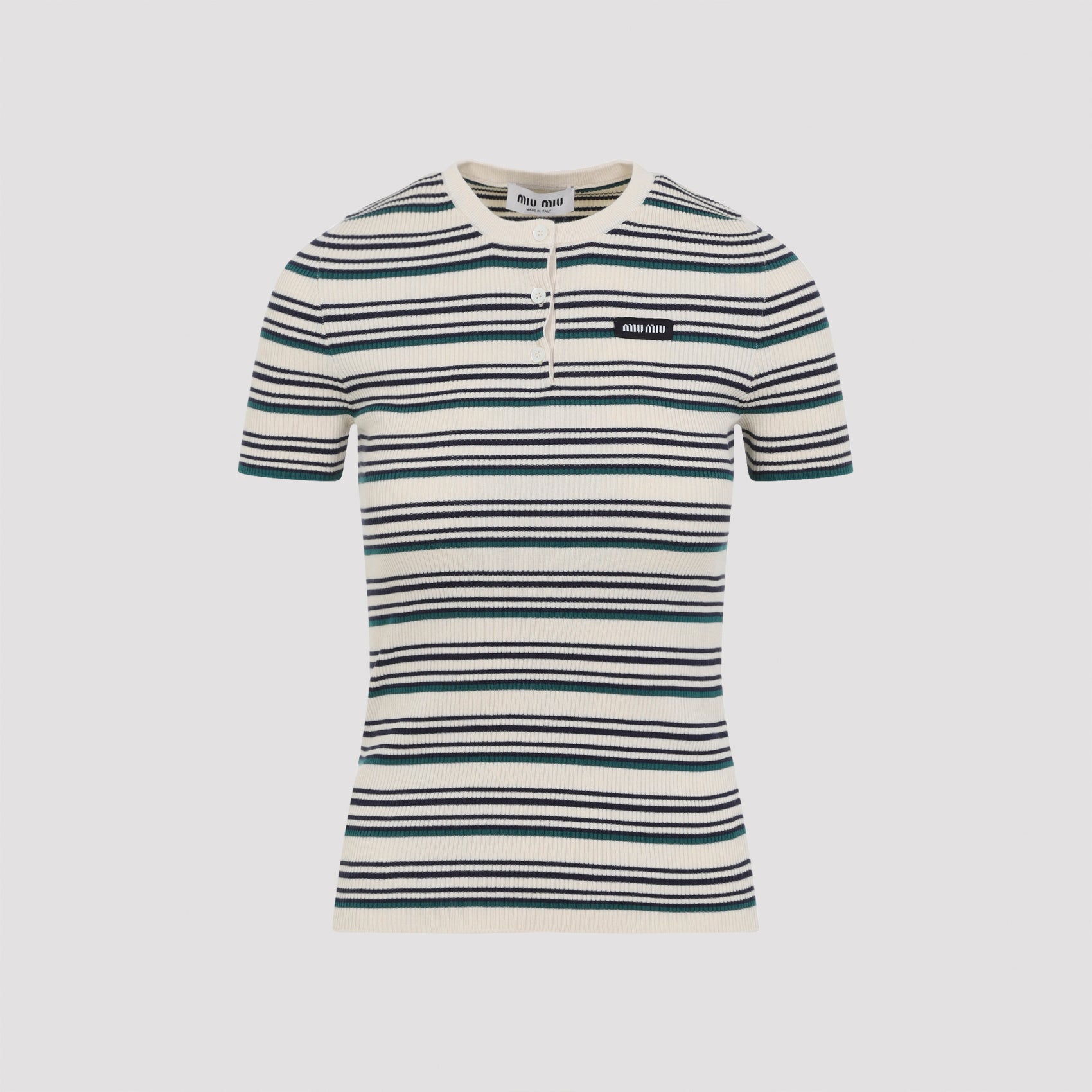 Natural Beige Cotton Crewneck Sweater