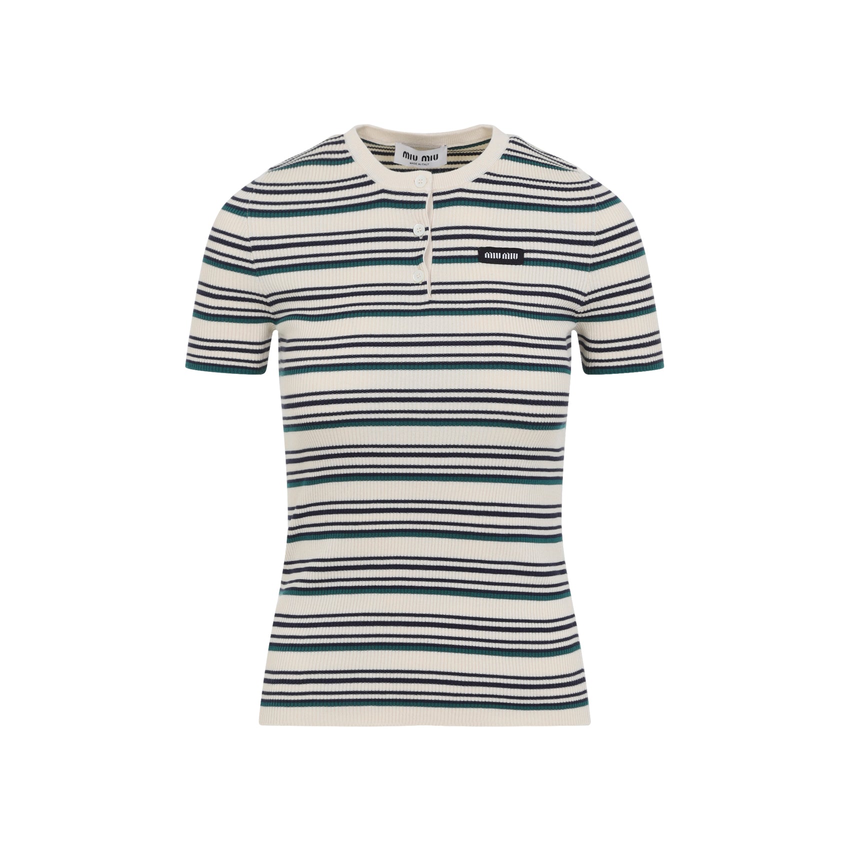 Natural Beige Cotton Crewneck Sweater