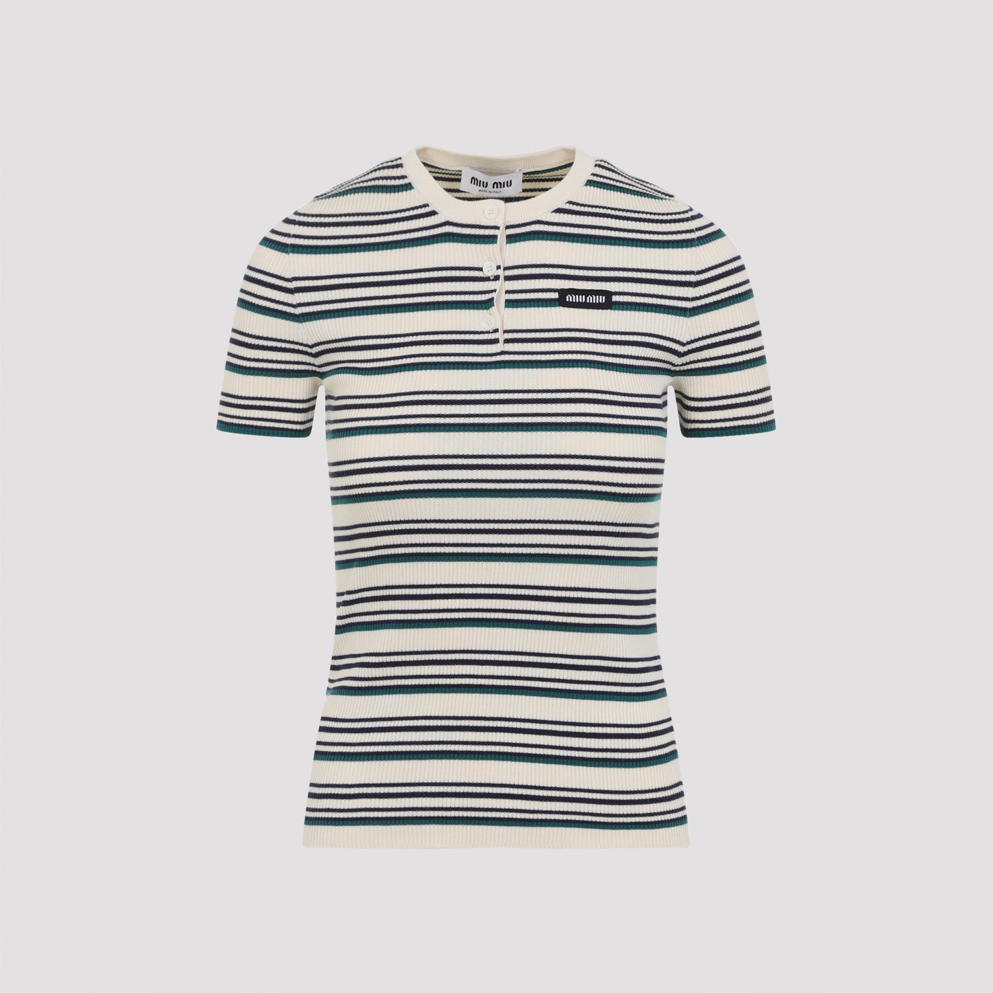 Natural Beige Cotton Crewneck Sweater