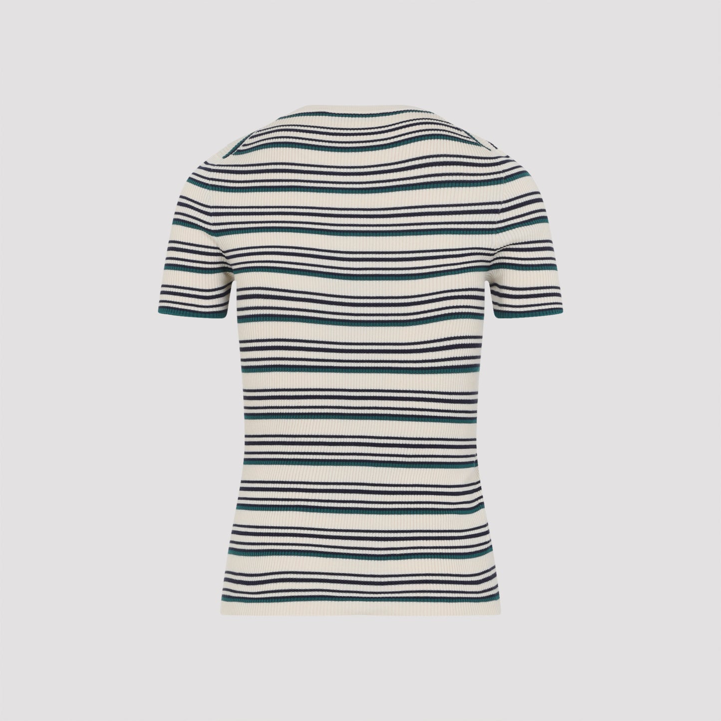 Natural Beige Cotton Crewneck Sweater