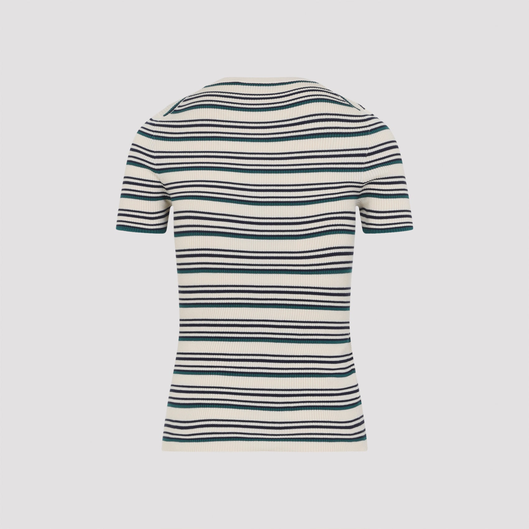 Natural Beige Cotton Crewneck Sweater