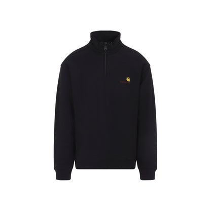 half zip american script sweatshirt-image-2