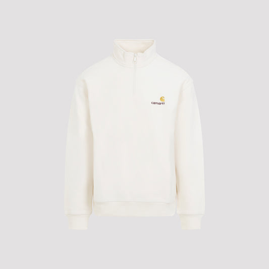 half zip american script sweatshirt-image-1