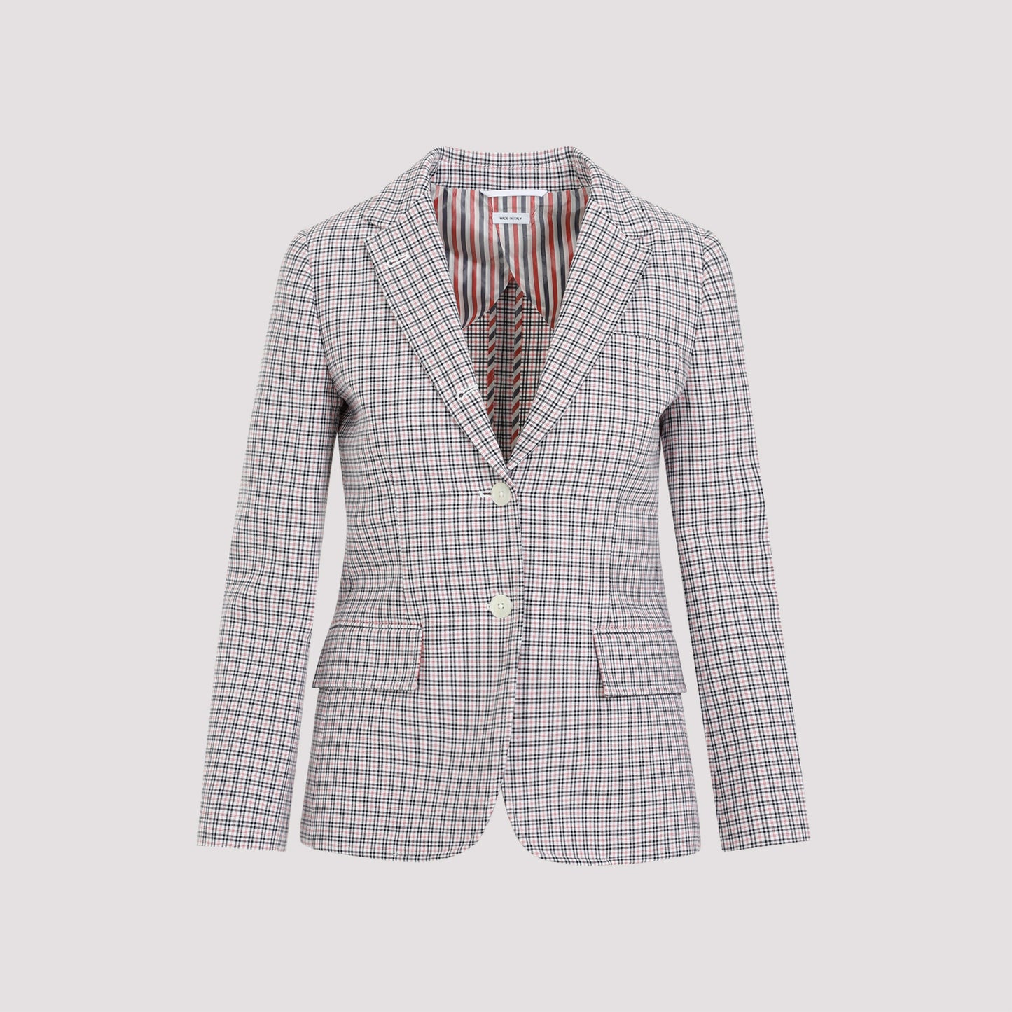 small check cotton jacket-image-1