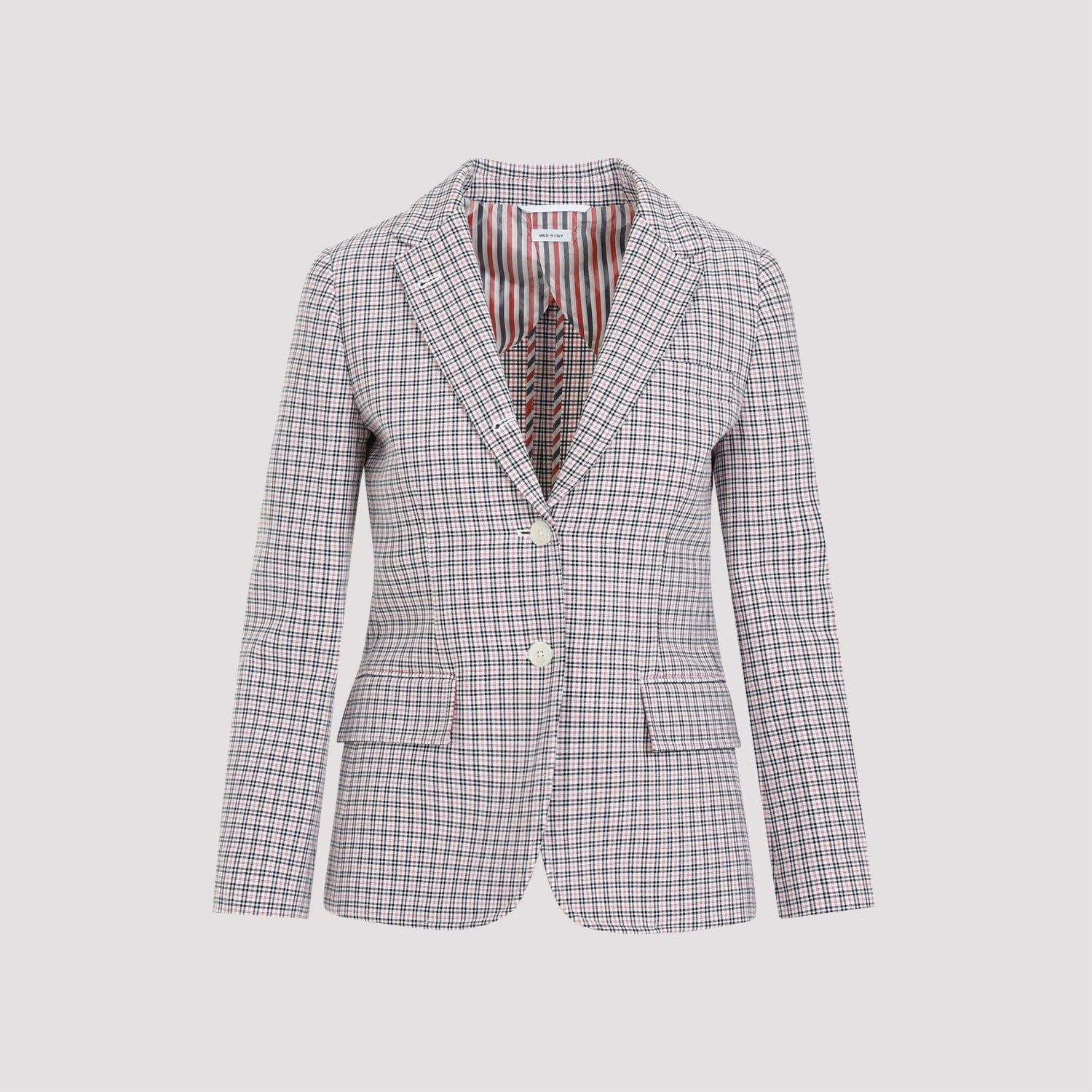 small check cotton jacket-image-1