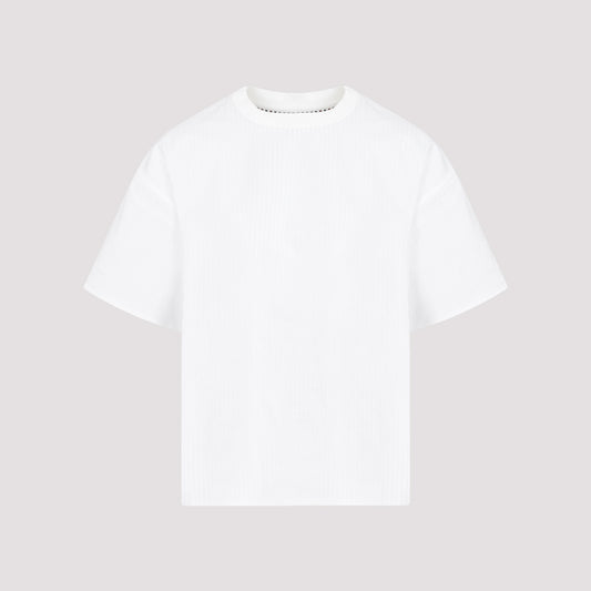 double layer striped cotton t-shirt-image-1