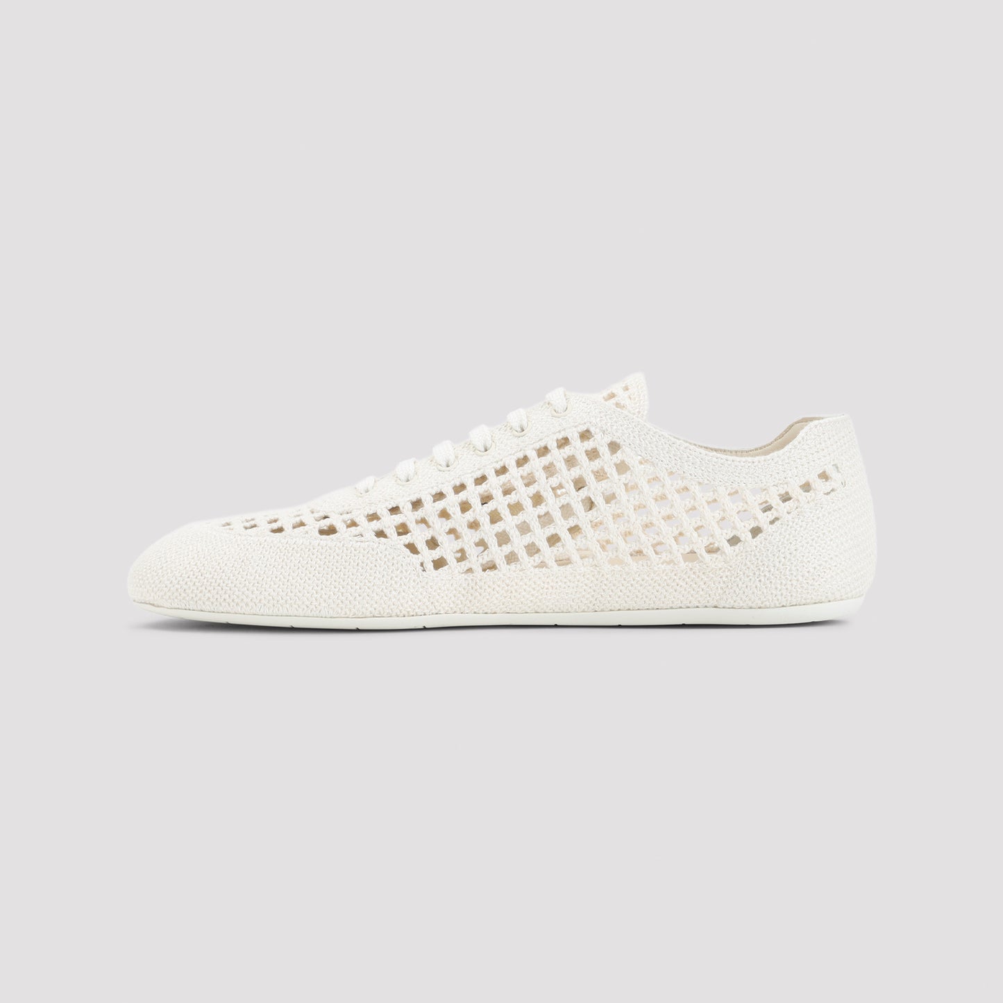 Ivory Collapse Cotton Sneakers