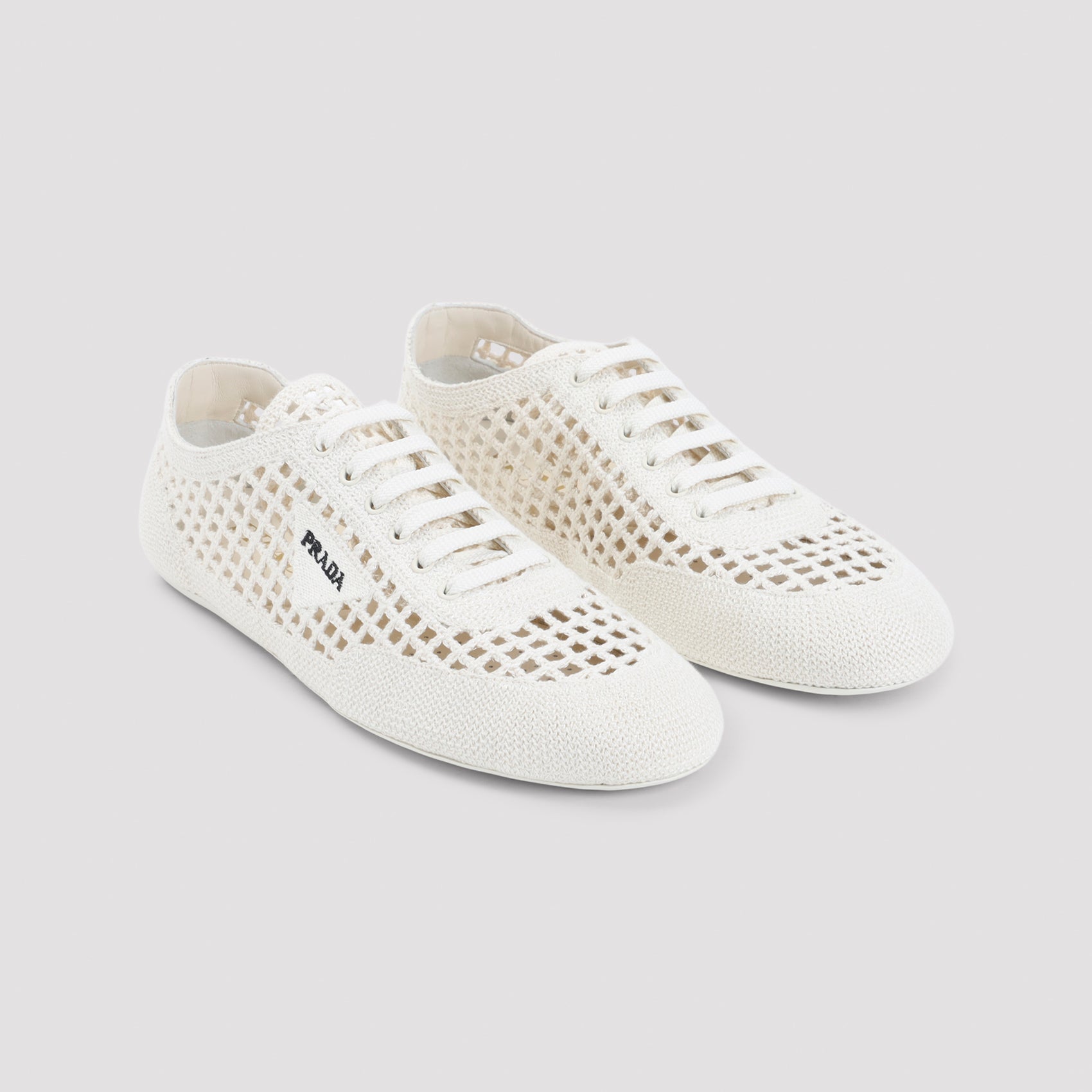 Ivory Collapse Cotton Sneakers