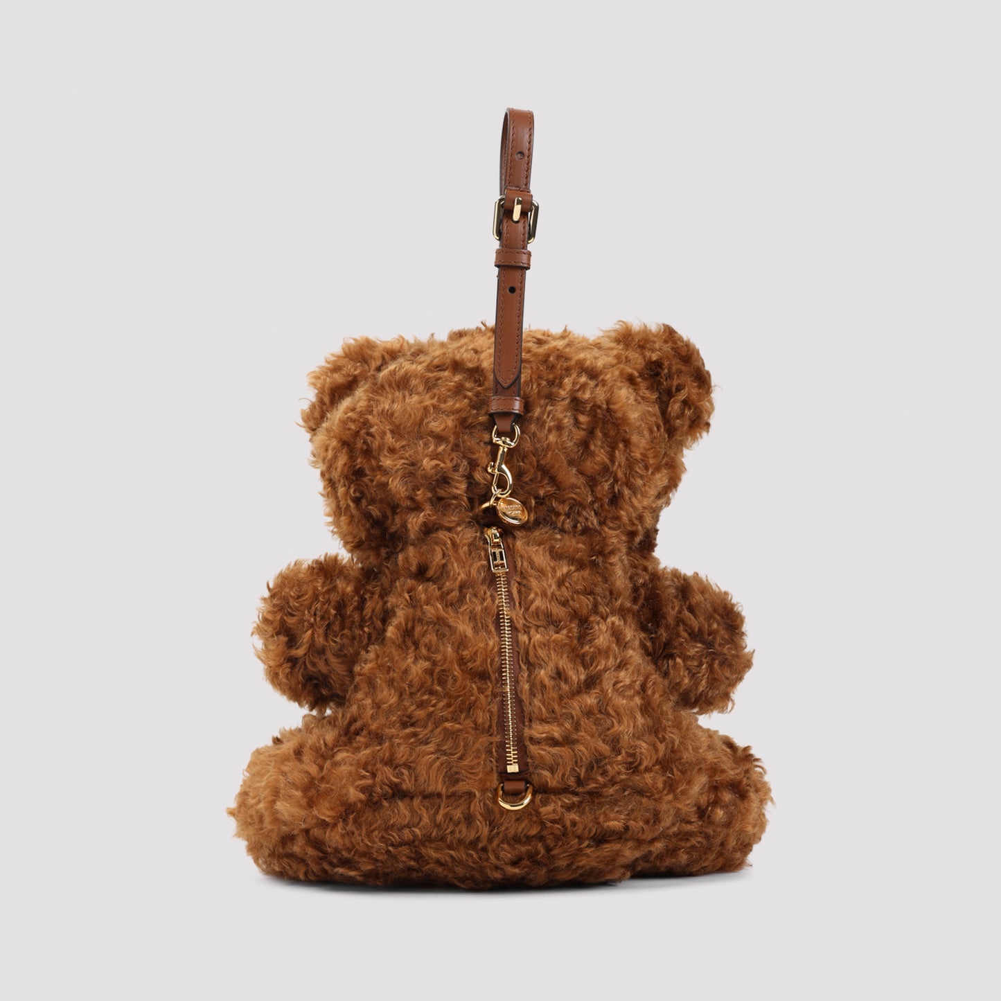 Brown Bear Mohair Shoulder Bag