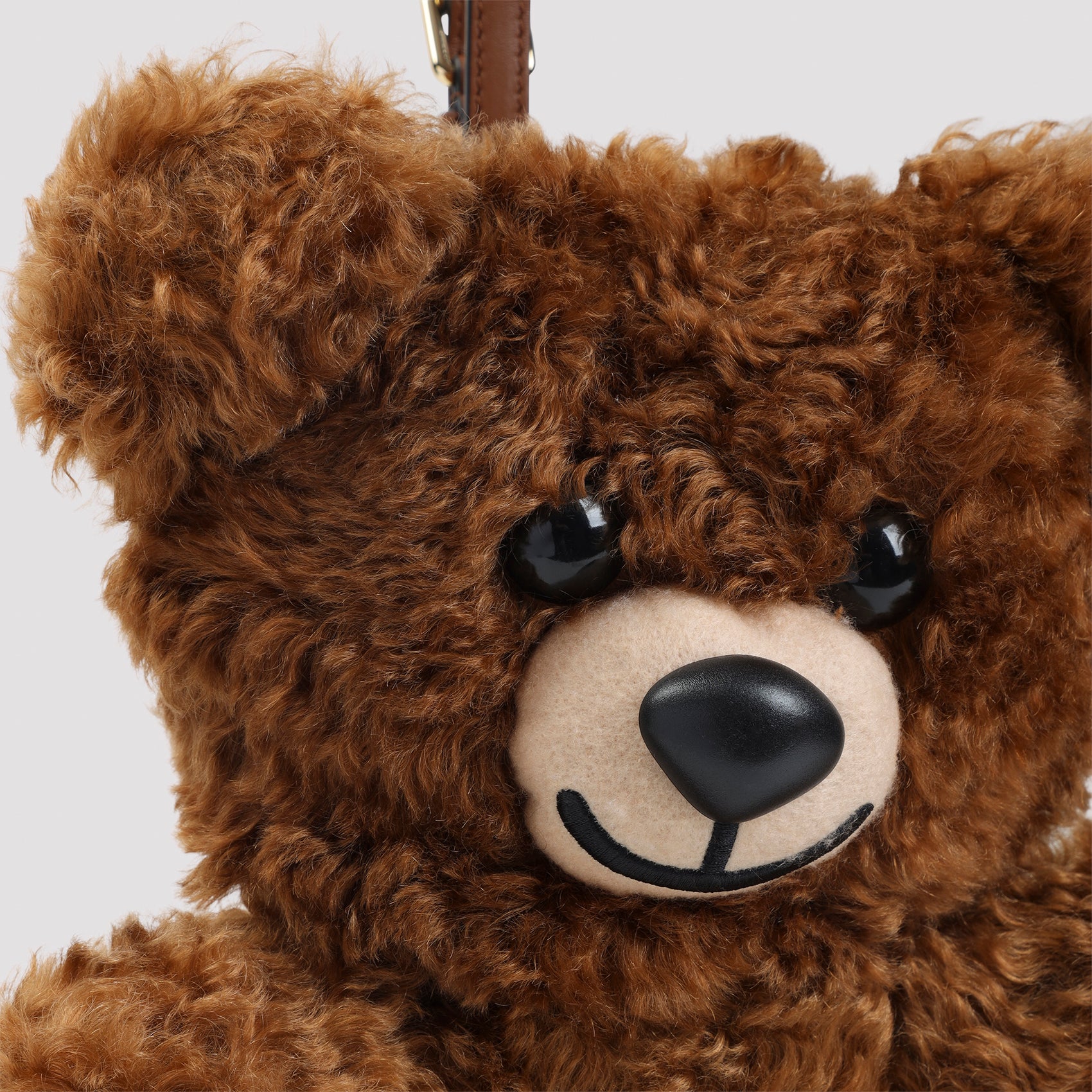 Brown Bear Mohair Shoulder Bag