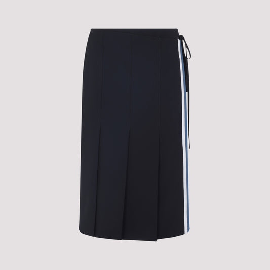 virgin wool midi skirt-image-1