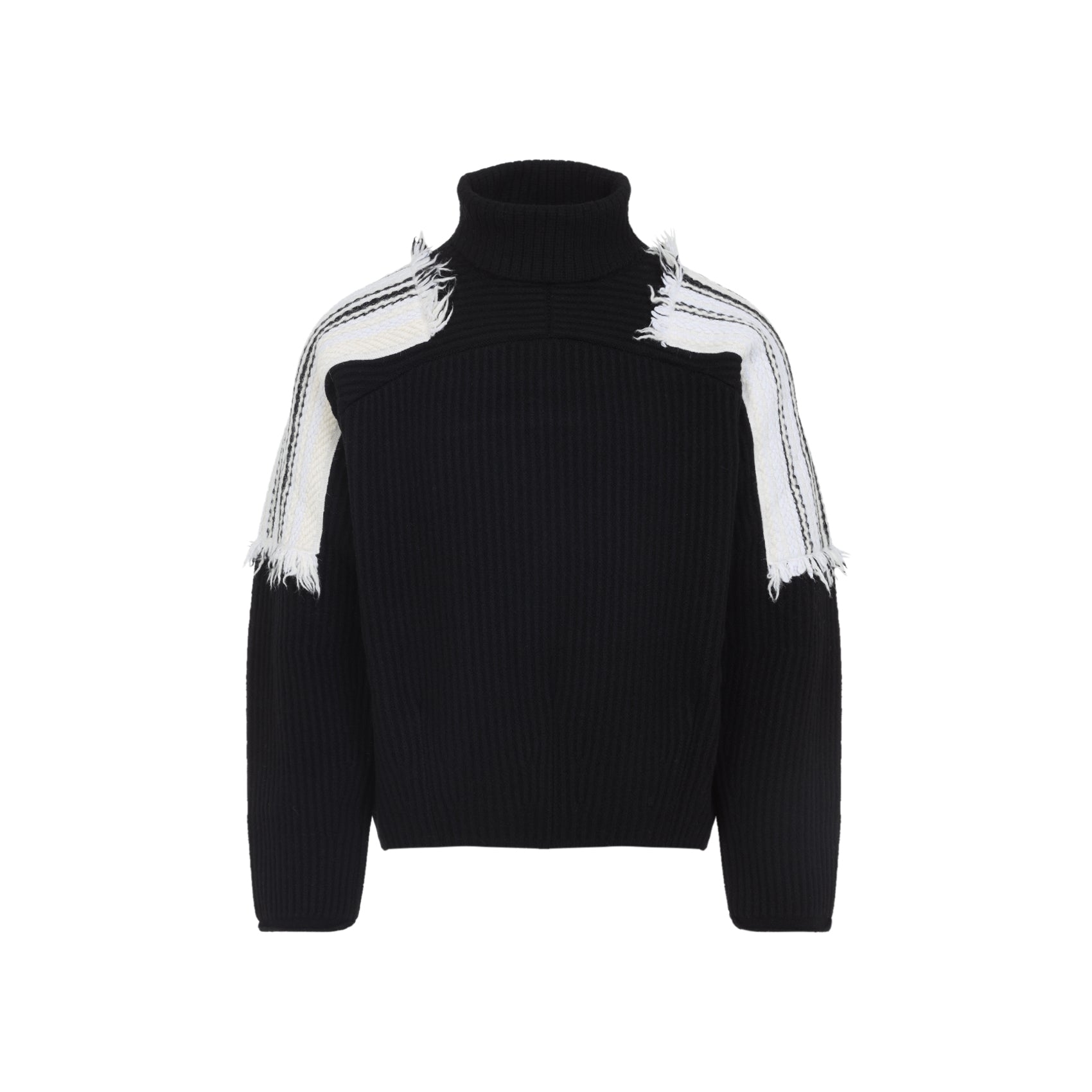 jacquard stripe turtle neck-image-2