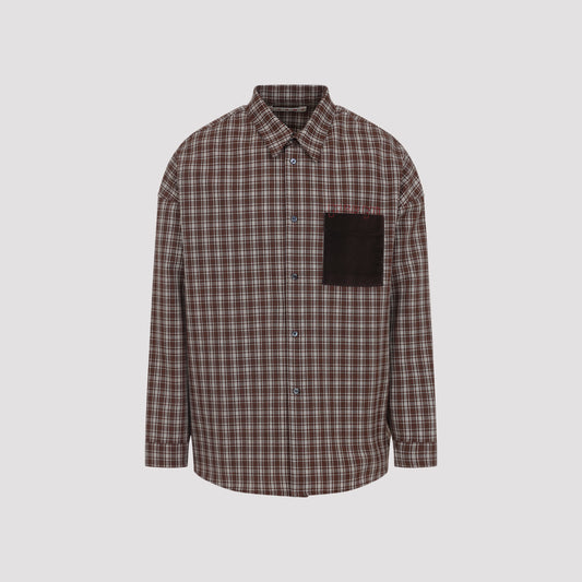 check grain de poudre wool shirt-image-1