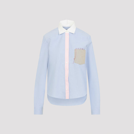 baby shirt with embroidered front pocket-image-1