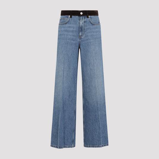 washed bull denim 5-pocket jeans-image-1
