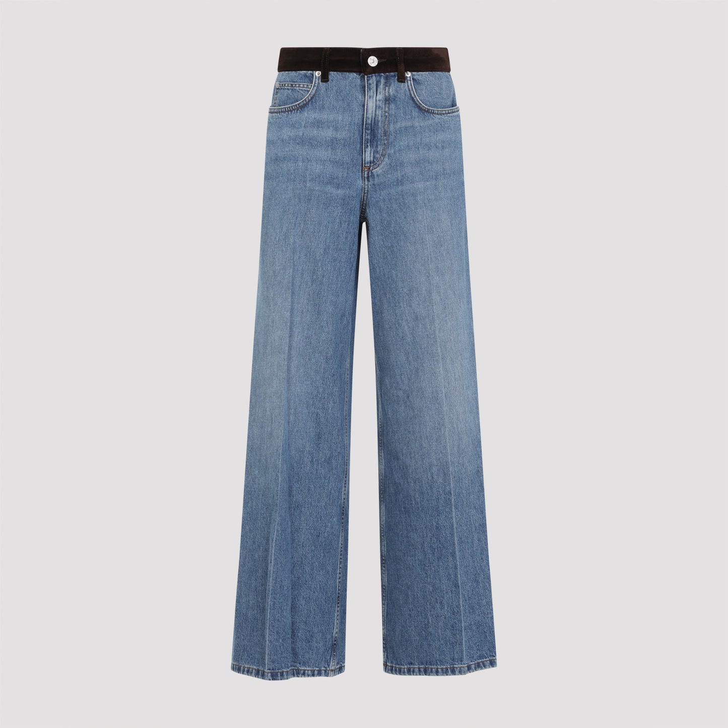 washed bull denim 5-pocket jeans-image-3