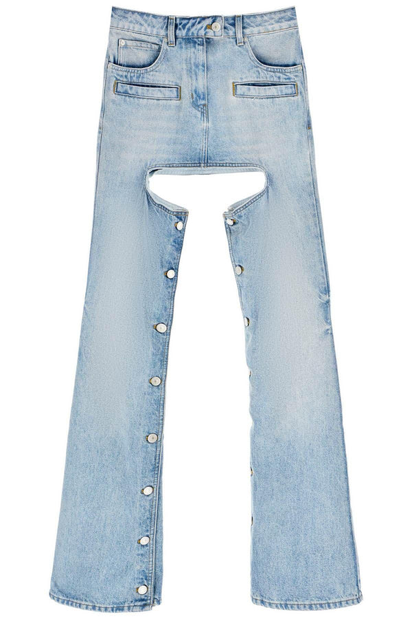 NETDRESSED | COURREGES | 'CHAPS' JEANS WITH CUT-OUT