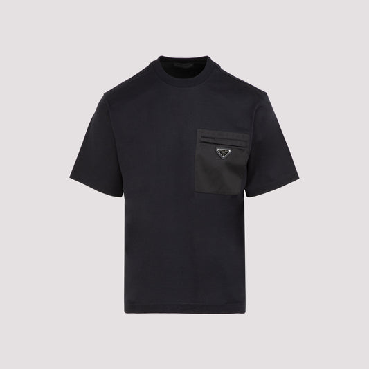 t-shirt with nylon pocket-image-1