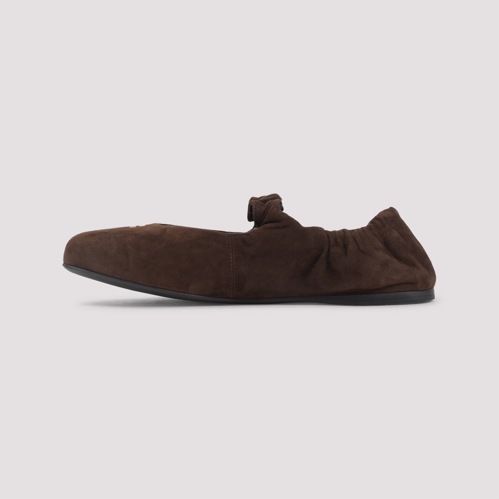 Testa di Moro Brown Lamb Leather Ballerinas
