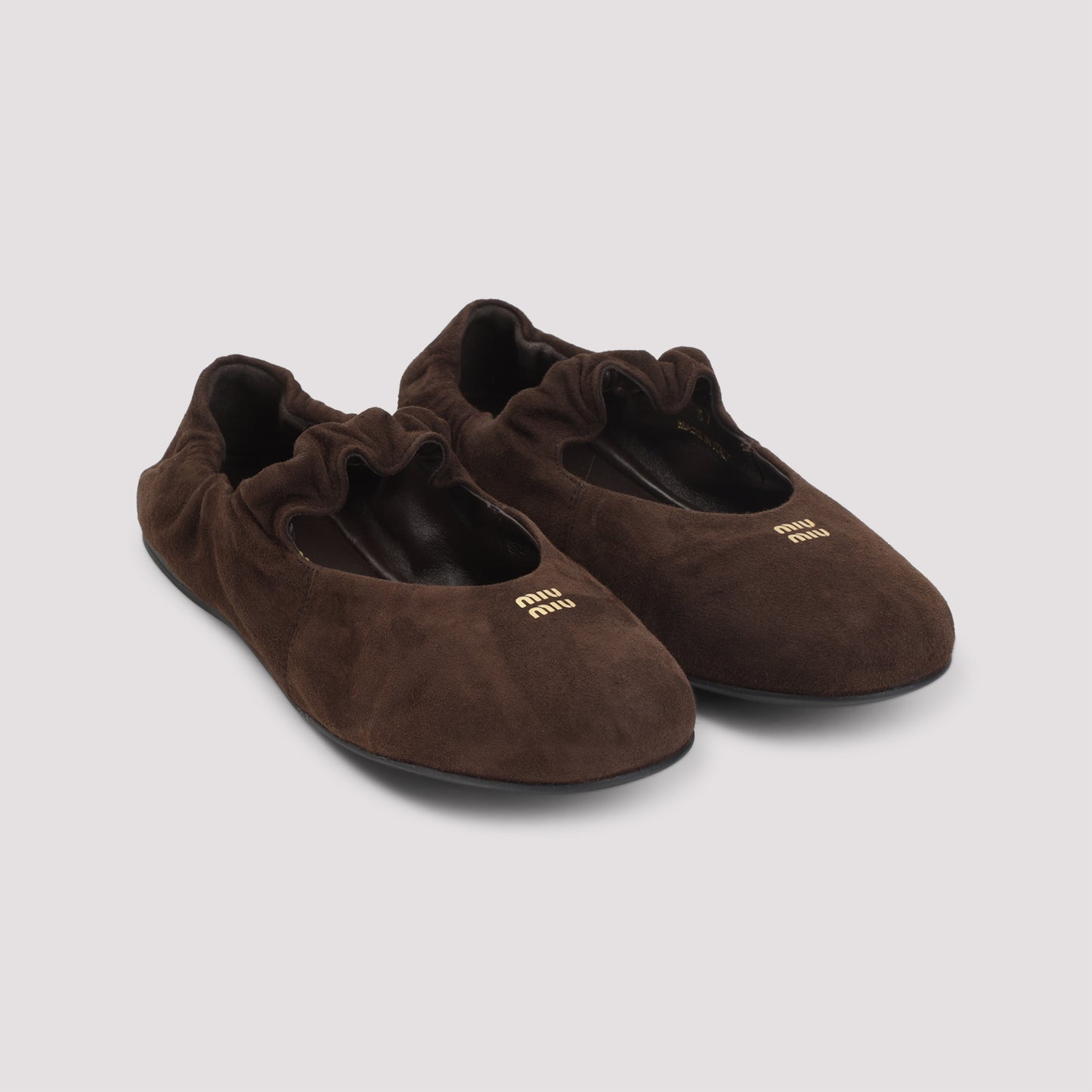 Testa di Moro Brown Lamb Leather Ballerinas