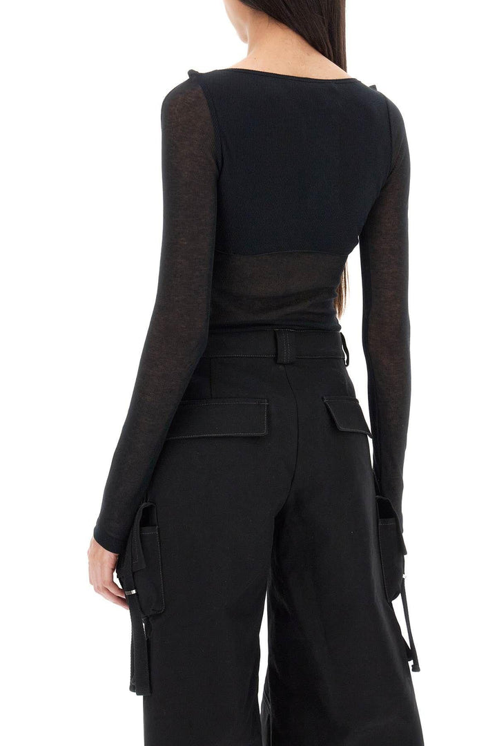 NETDRESSED | DION LEE | LONG-SLEEVED BODYSUIT WITH CUT-OUTS