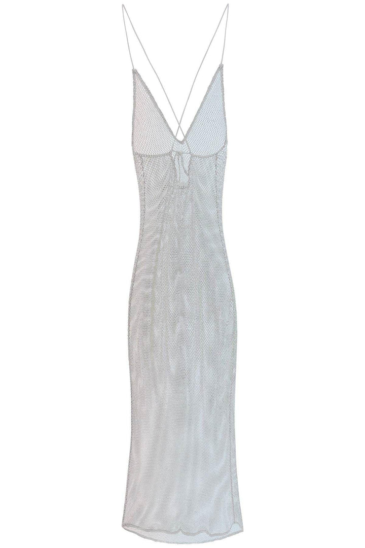 NETDRESSED | GANNI | LONG MESH DRESS WITH CRYSTALS