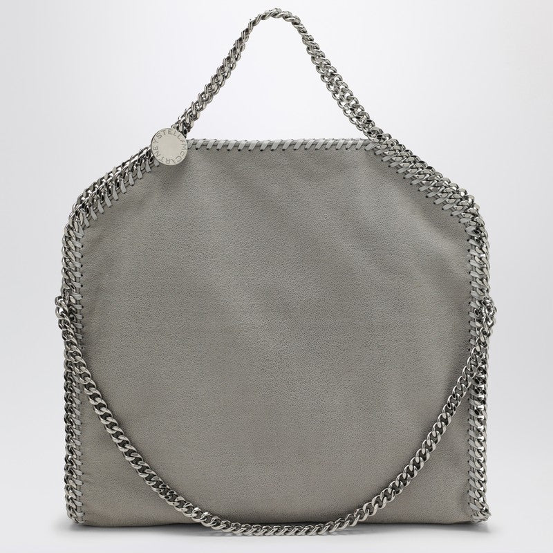 Light grey Falabella Fold Over tote bag