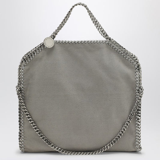 Light grey Falabella Fold Over tote bag