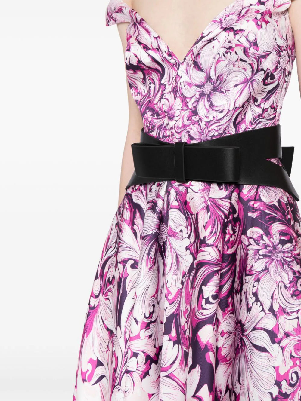mikado-printed-dress-with-off-shoulder-sleeves-rtwss24-12