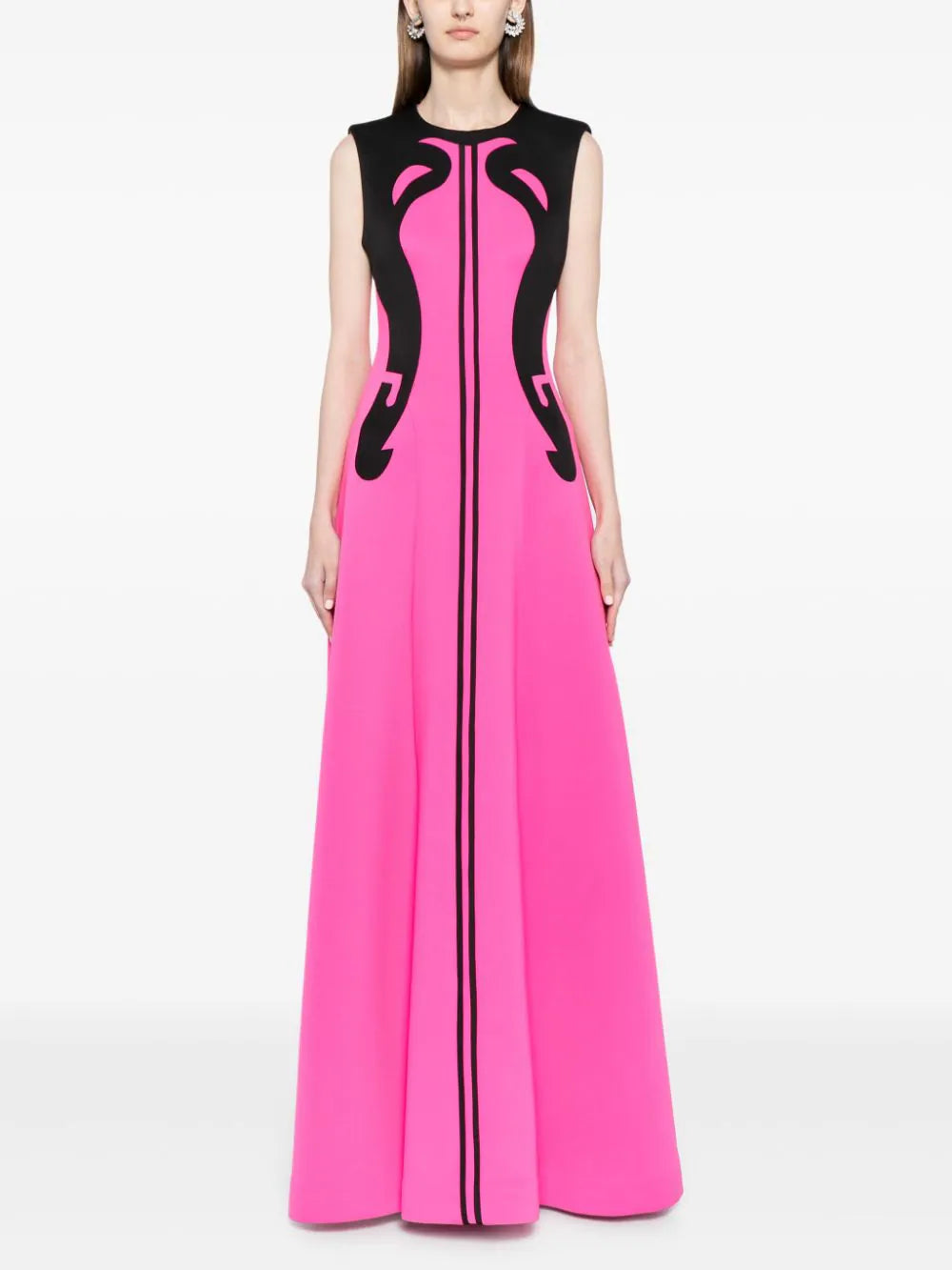 neoprene-dress-with-abstract-contrast-cuts-rtwss24-11