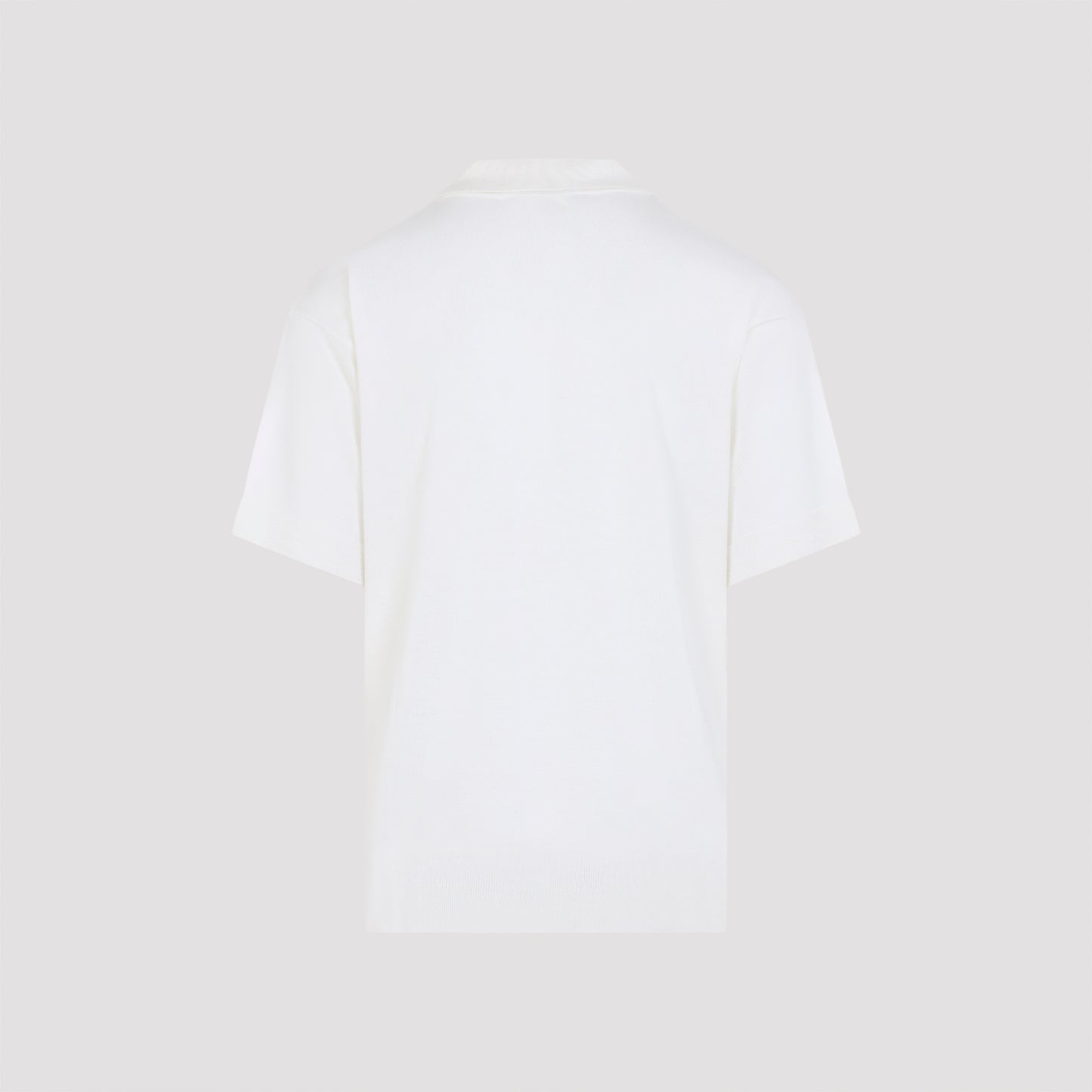 Cream White Virgin Wool Polo With Tonal Ami De Coeur