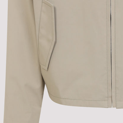 Intrecciato Collar Zip Jacket