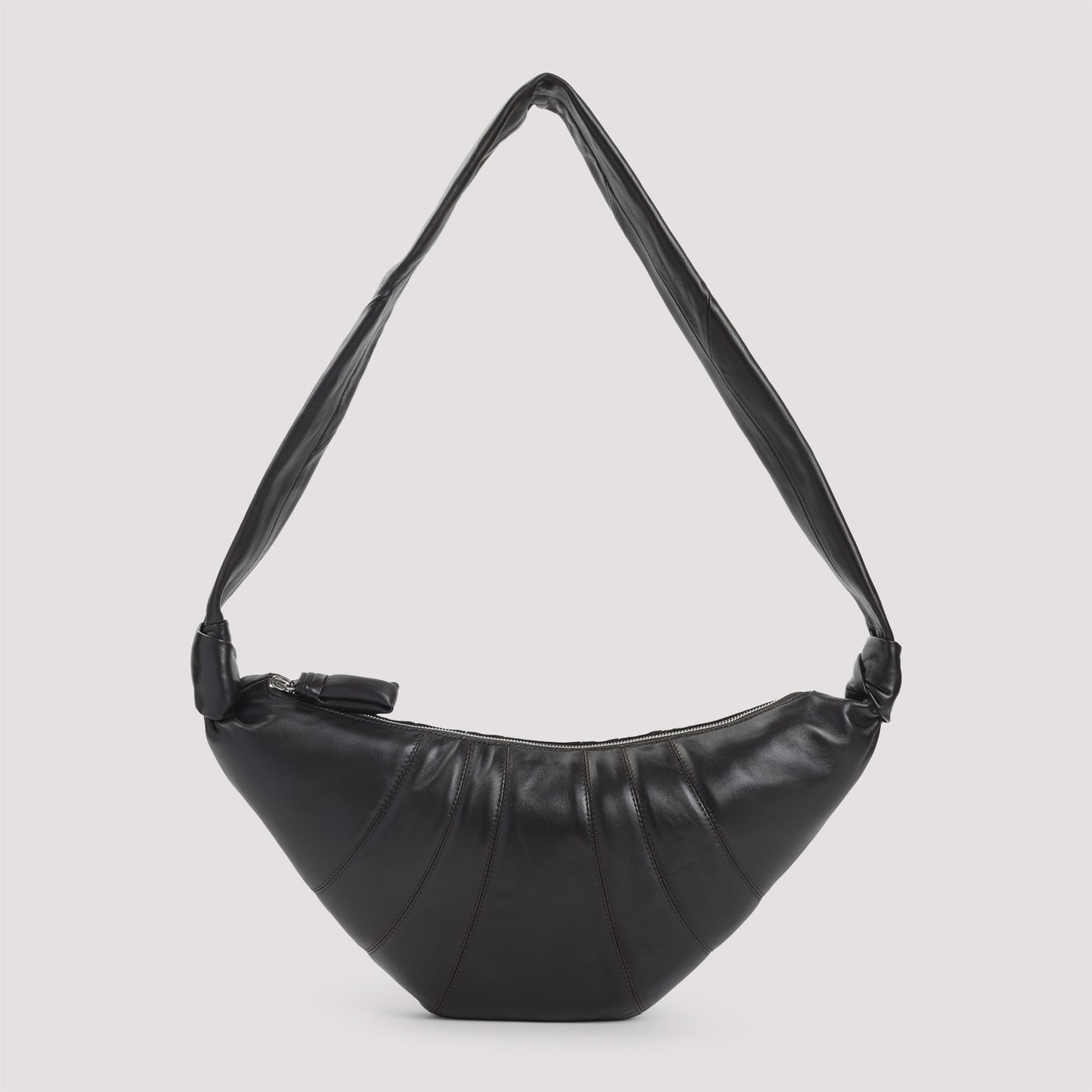 leather medium croissant bag-image-1