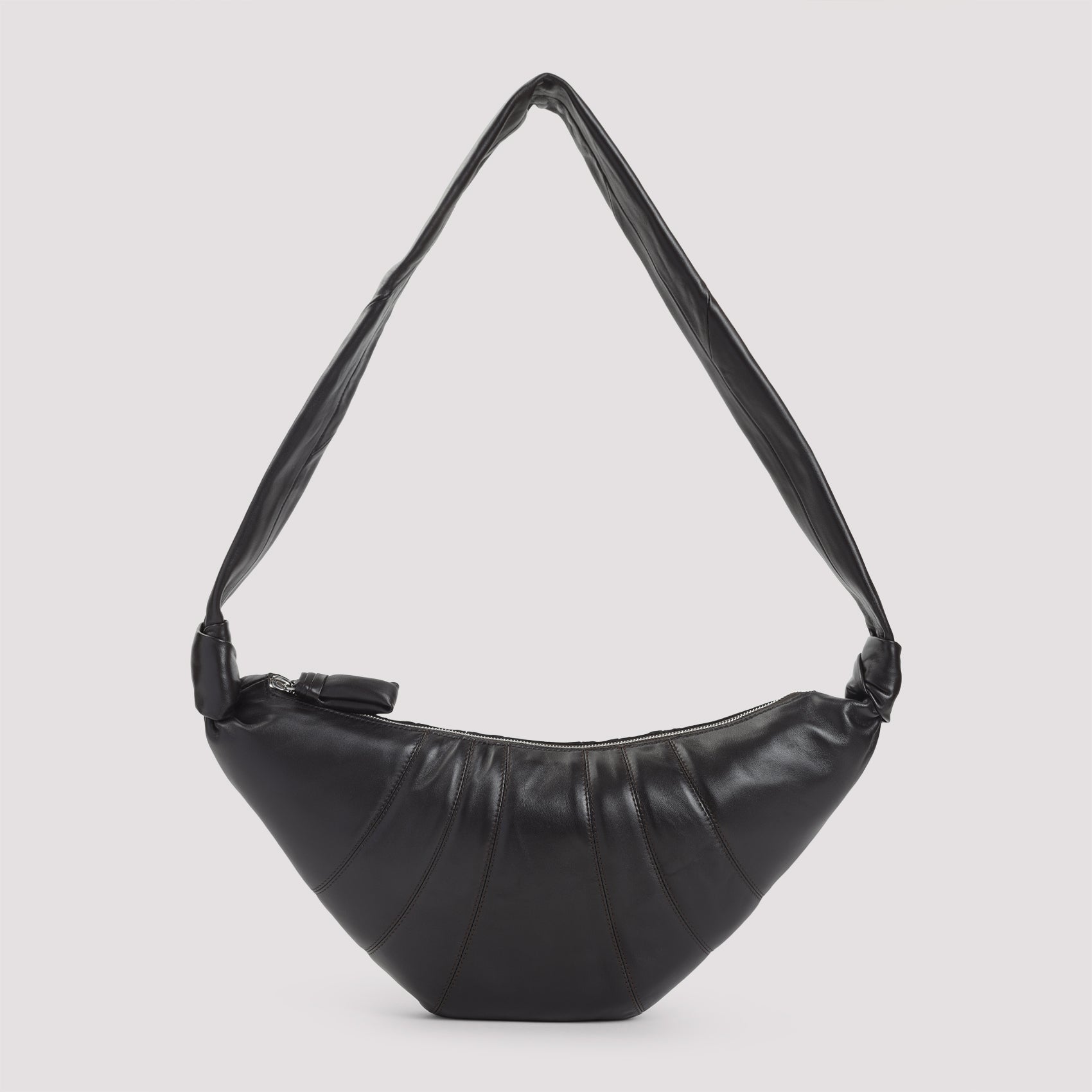 leather medium croissant bag-image-1
