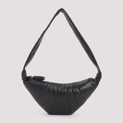 leather medium croissant bag-image-1