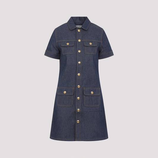 cotton mini dress-image-1